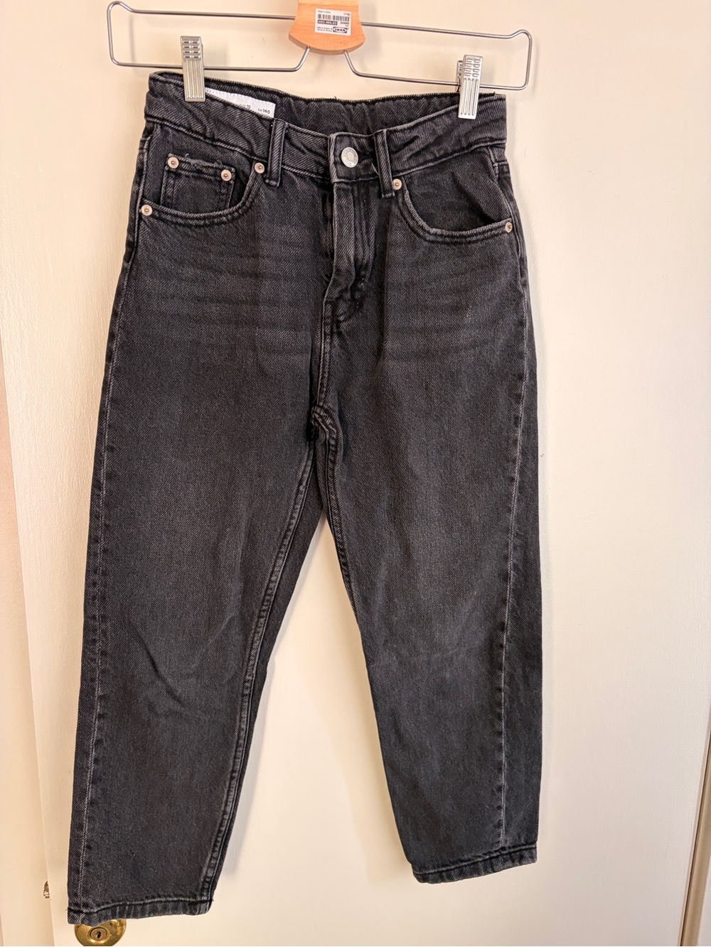 Zara Black straight leg girls Jeans